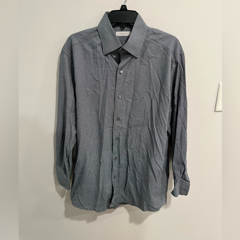 ermenegildo zegna Men’s Dress Shirt Button Up 100% cotton